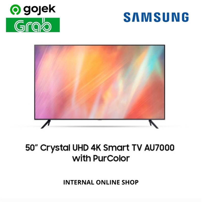 Samsung 50&quot; Crystal UHD 4K Smart TV AU7000 Garansi Resmi