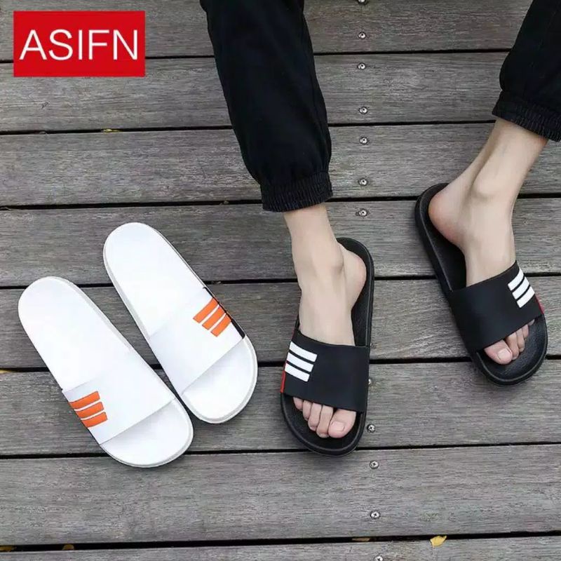 Sandal slide pria flat 39/43 Sendal Slop pria Wanita Unisex simple cod