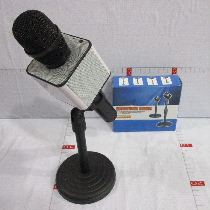 Stand Mic Meja/Microphone Stand Mic Podium  Praktis Mantap Dudukan Besi