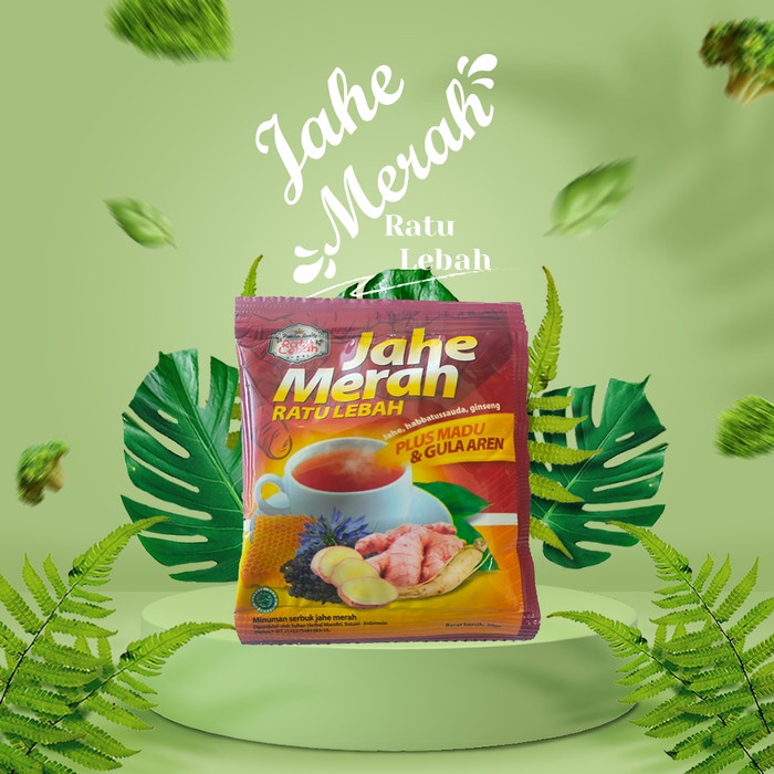 

MNUMAN Ratu Lebah Jahe Merah Plus Madu, Gingseng & Gula Aren 1Sachet SEGAR