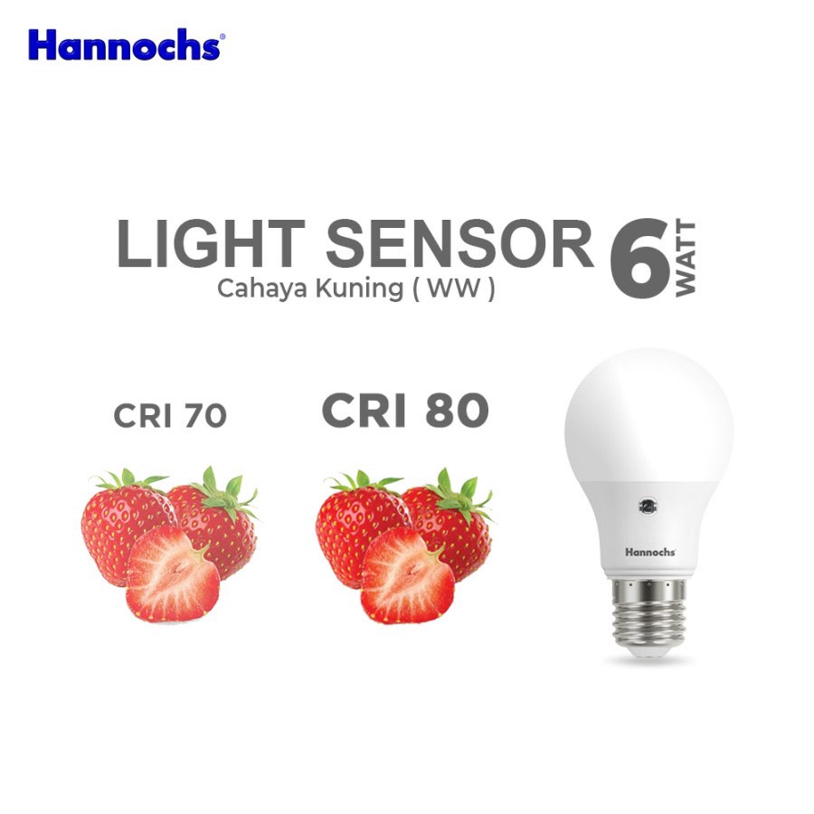 Hannochs Lampu LED Light Sensor / Sensor Cahaya Putih / Lampu Bohlam