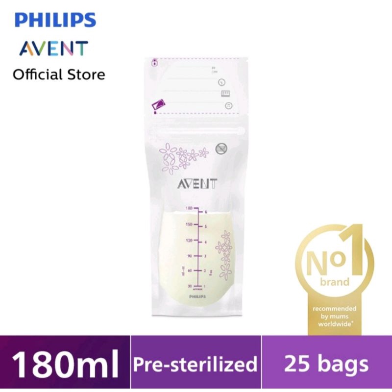 Avent Kantong Asi 180ml Isi 25 bags