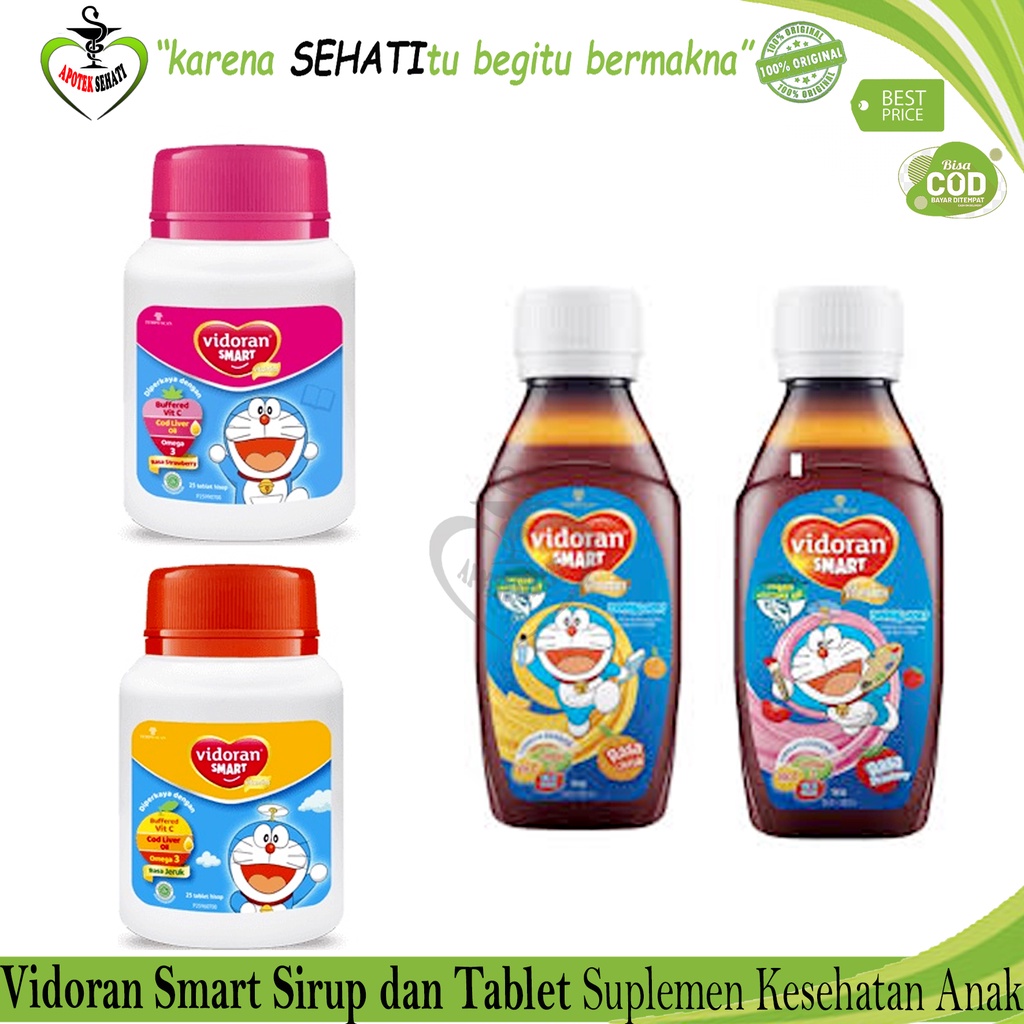 Vidoran Smart Multivitamin Anak Tablet Hisap dan Sirup