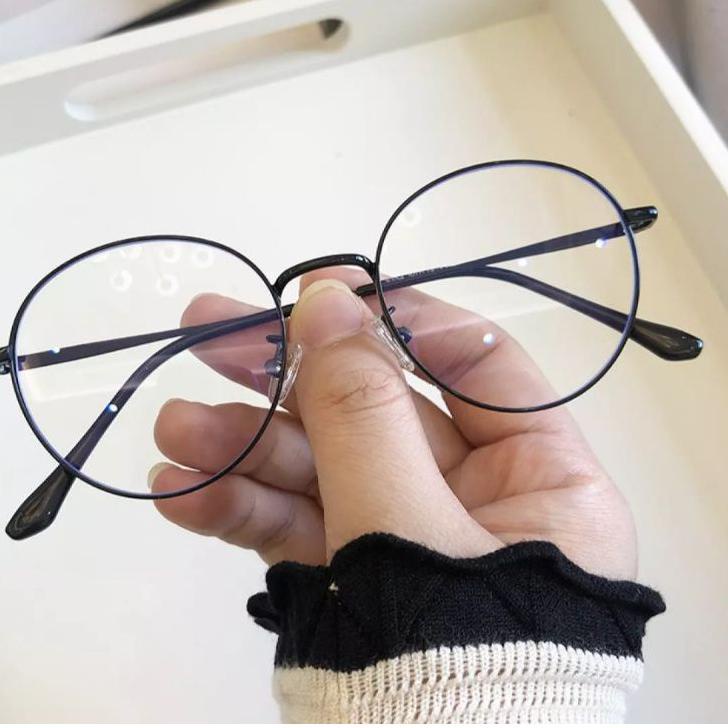 Harga Promo 6JGVQ KACAMATA MINUS ANTI RADIASI / FRAME KACAMATA OVAL PRIA WANITA / KACAMATA MIN BLUER