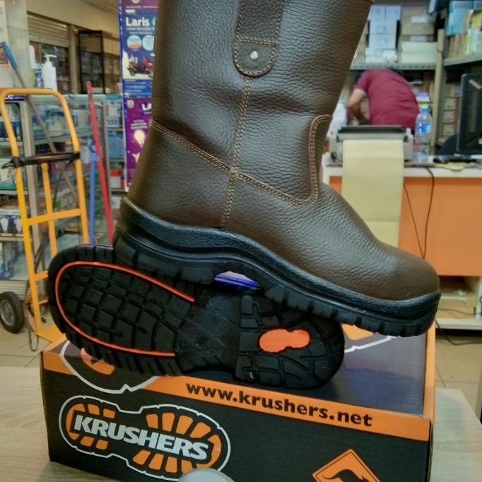 sepatu safety krusher TEXAS BROWN