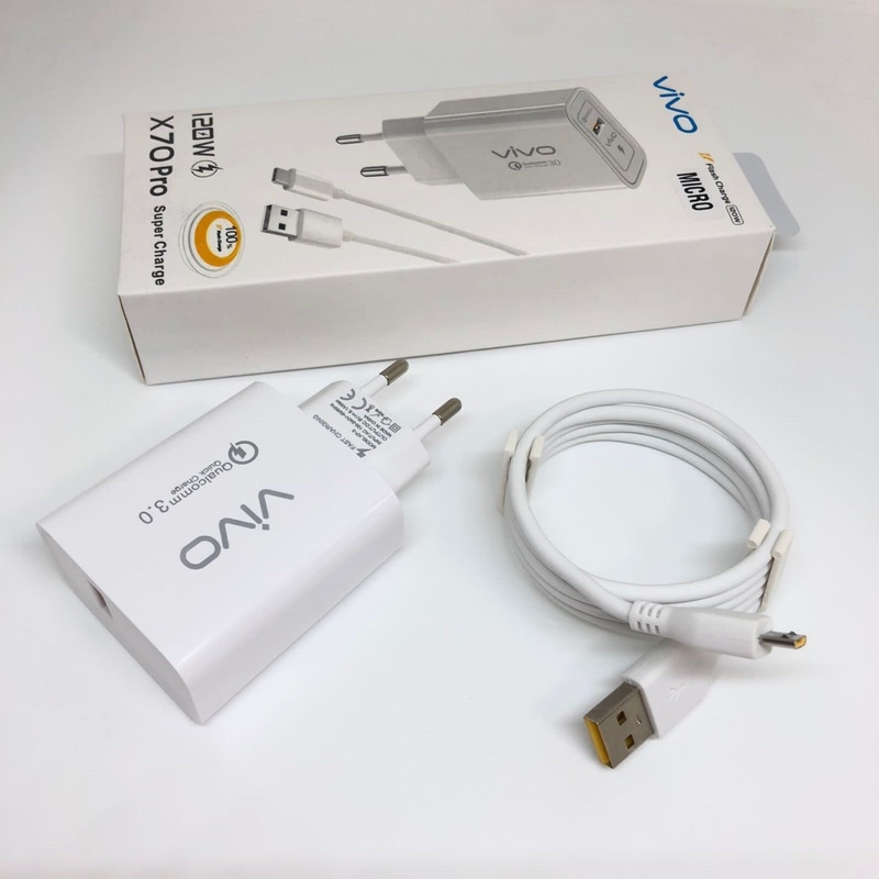 Charger Vivo X70 Pro original fast charcing + kabel micro 3.0 super charger BY SEN
