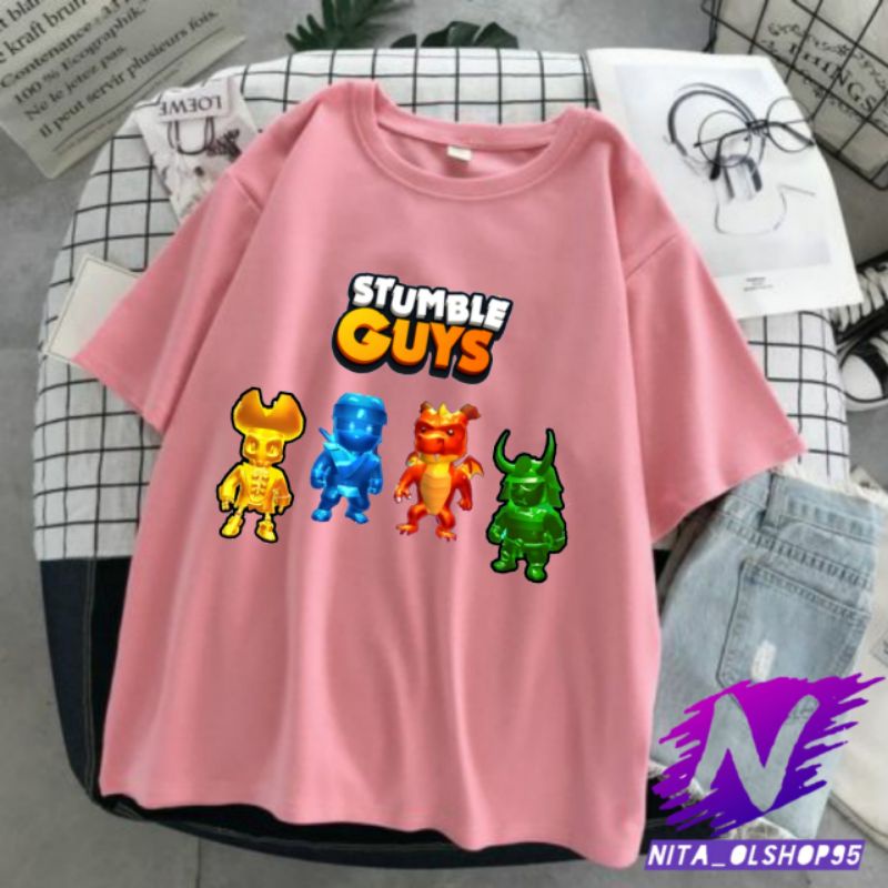 baju stumble guys kaos stumble guys baju kaos anak stumbel epic populer