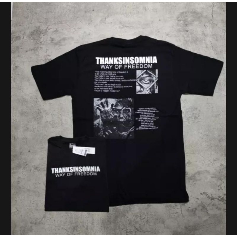 Kaos Thanksinsomnia/Kaos Thanksinsomnia Original/Kaos Distro/Kaos murah/T-Shirt Distro Original