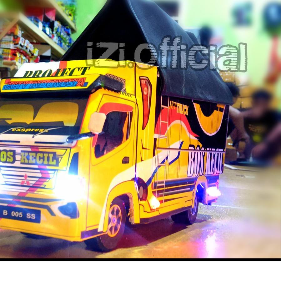 Jual J 229 Miniatur Truk Oleng Mania Animasi Kartun Kapten Oleng Lampu Terpal TERMURAH Indonesia Shopee Indonesia