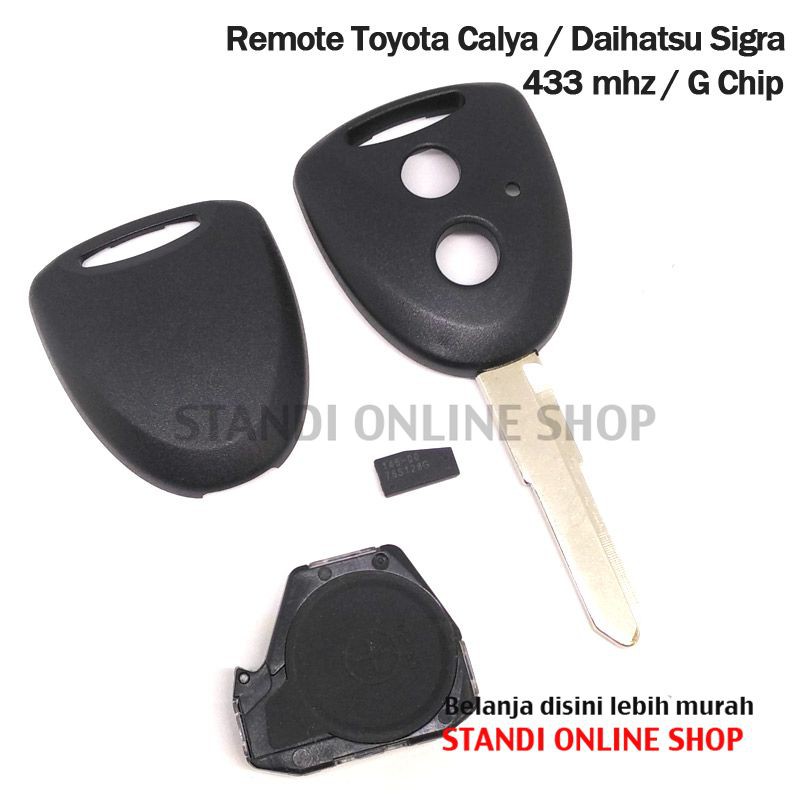 Remote Kunci Chip Transponder Remote PCB Mobil Toyota Calya New Agya