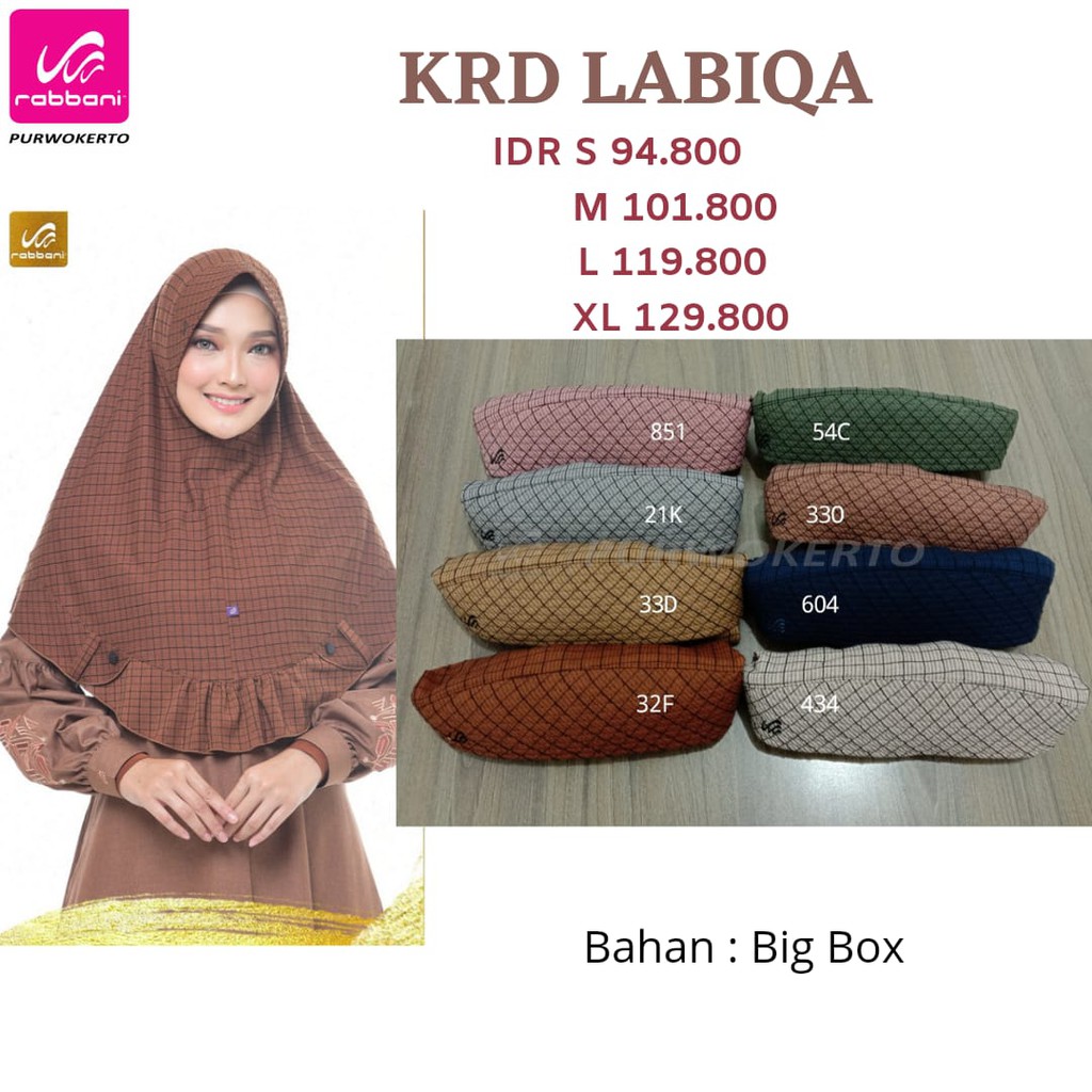 KERUDUNG INSTAN RABBANI LABIQA - KERUDUNG LABIQA RABBANI