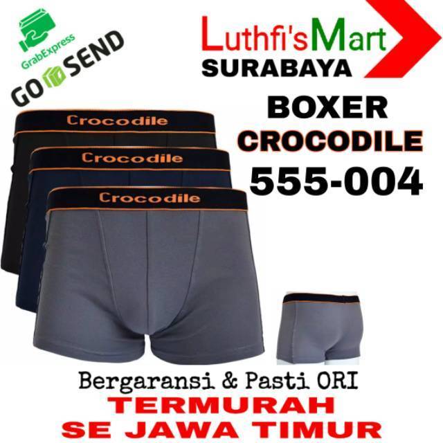 LUMA- Boxer Pria Crocodile 555-004 Sempak Pria Celana Dalam Pria Boxer Pria Pakaian Dalam Asli Termu