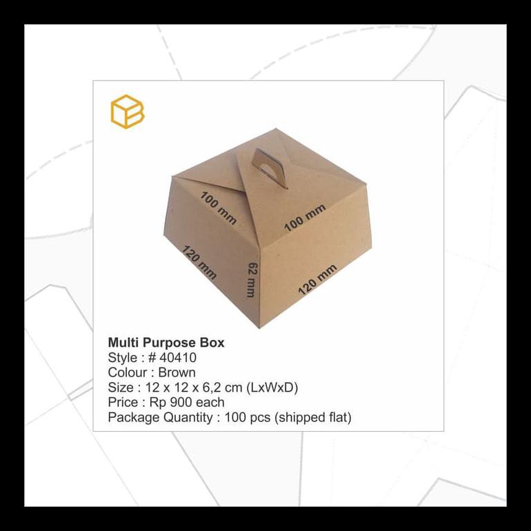 

CAKE BOX, DUS KUE, GIFT BOX, MULTI PURPOSE BOX # 40410 BERKUALITAS