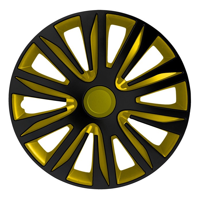 COVER VELG SPORT WHEEL DOP RODA LOWIN DESIGN  INCHI KUNING &amp; HITAM 5083 - 1 SET 4PCS