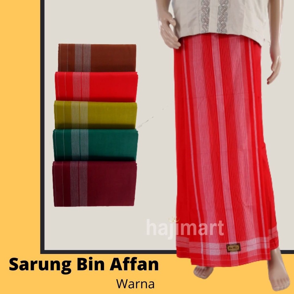 SARUNG BIN AFFAN WARNA/ SARUNG DEWASA