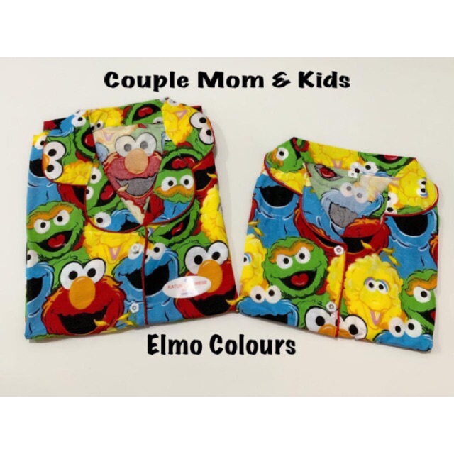 Piyama EMO bisa couple mom and kids / pajamas set keluarga