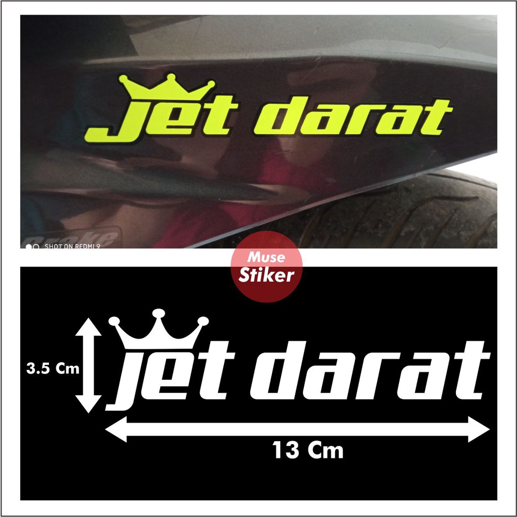 Stiker Cutting Jet Darat Aksesoris Motor Variasi Sticker Murah Anti Air TERBARU 2023