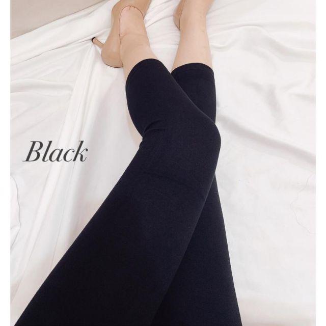 Elfashion Premium Legging 7per8 Polos Import Tebal | Legging Pendek Polos 7/8 | Legging 7/8 Jumbo-Hitam 7/8