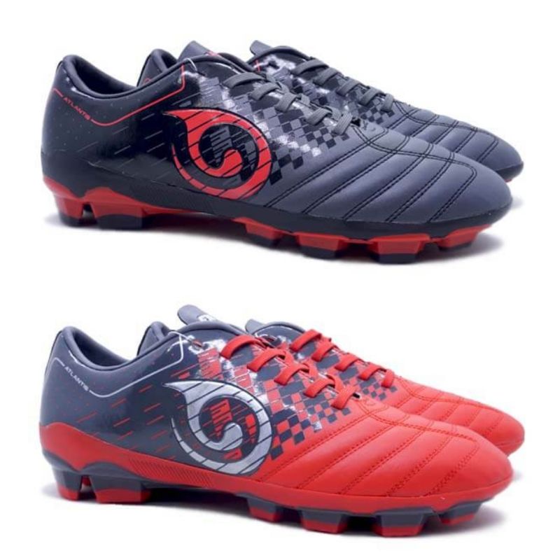 Sepatu Bola Enkai ATLANTIS SC - Dark Grey Black Red Star Gold Silver Original