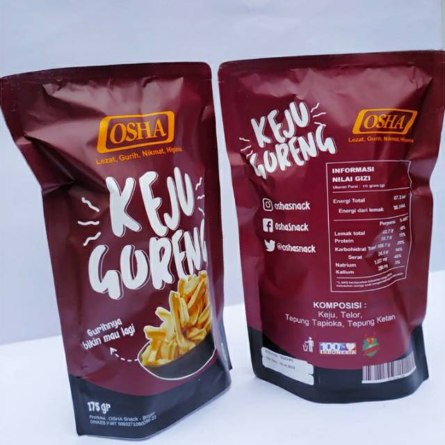 

Osha Keju Goreng Ulir 175 gram