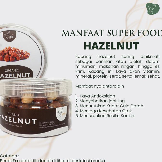 

Best Seller Kacang Hazelnut Panggang Premium Crunchy Super Food Kacang Coklat Snac