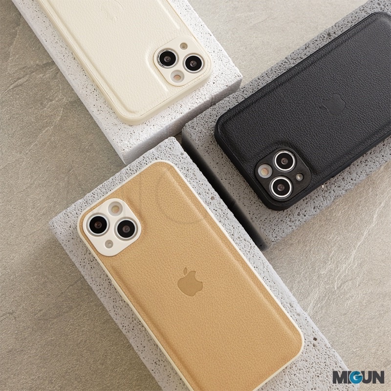 (2) Square Edge Leather Case - Softcase For iPhone 12 13 11 MINI PRO PROMAX 7 8 SE2020 7+ 8+ X XS XR XSMAX