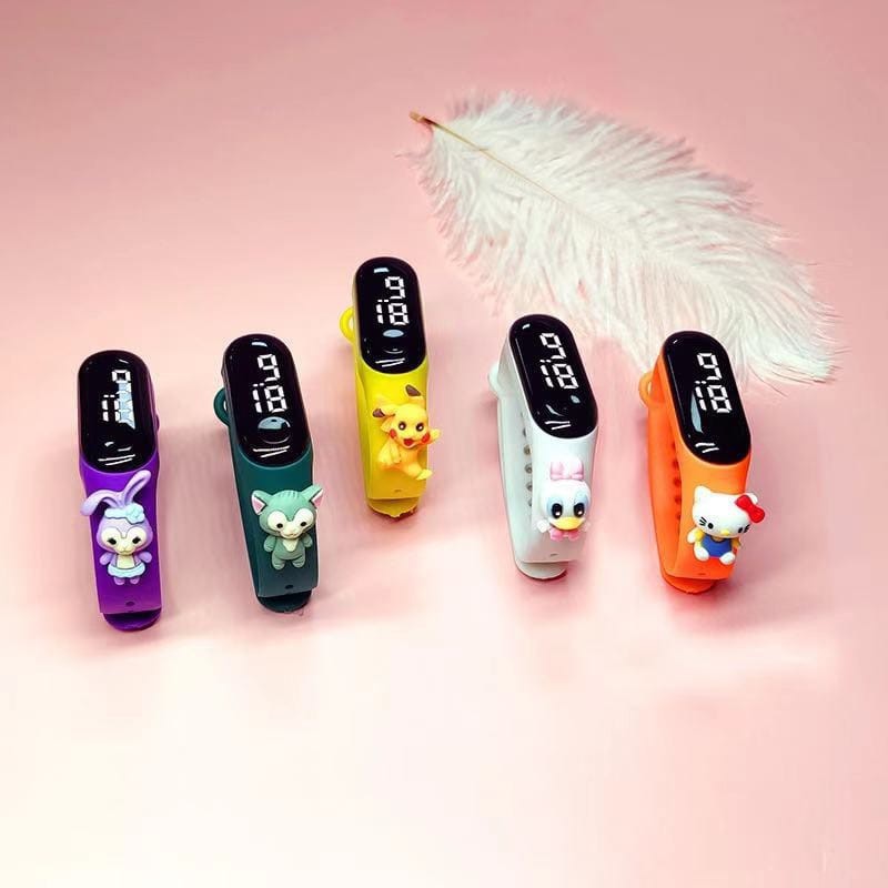MIKADO - JT127 JAM TANGAN LED TAHAN AIR IP68 JAM TANGAN WANITA LED JAM WANITA JAM KARAKTER JAM LED-8