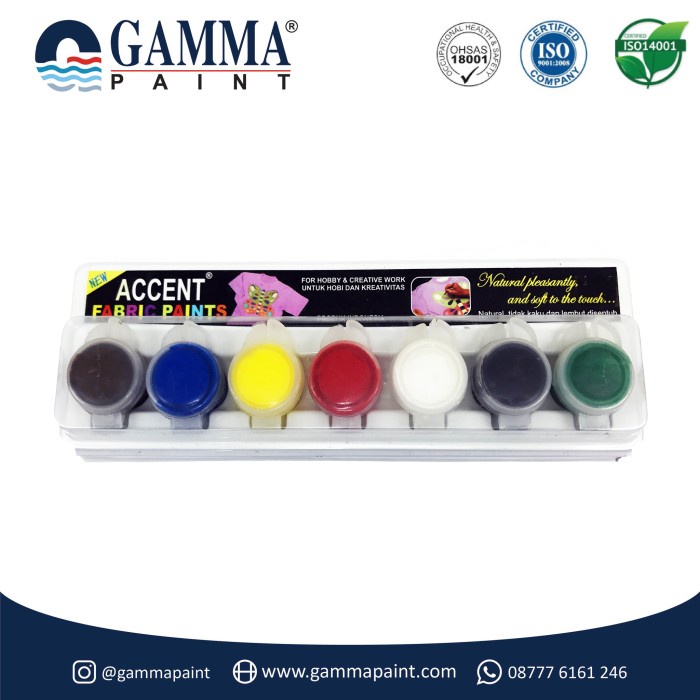 

Accent FABRIC Paint Set - Cat Untuk Kain - Acrylic Water-based