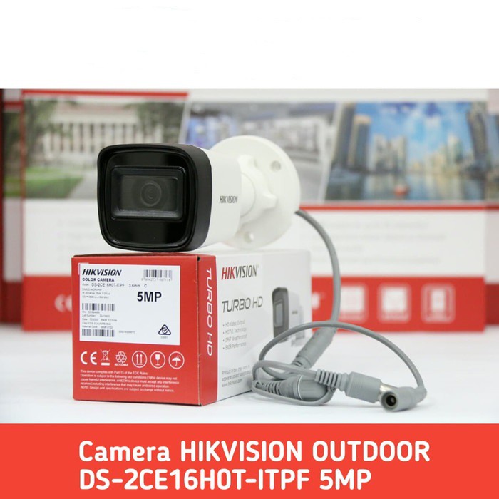 KAMERA CCTV OUTDOOR HIKVISION TURBO HD DS-2CE16K0T-EXLPF 3K - 5MP