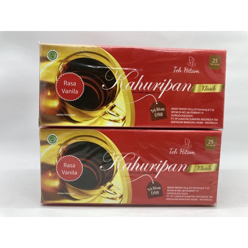 

Teh Celup KAHURIPAN KLASIK 25Kantong 50g BOX 8997208040148