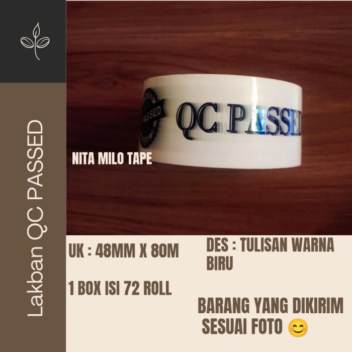 

Hemat Lakban Qc Passed Printing Full 80Meter Kualitas Terbaik Limited