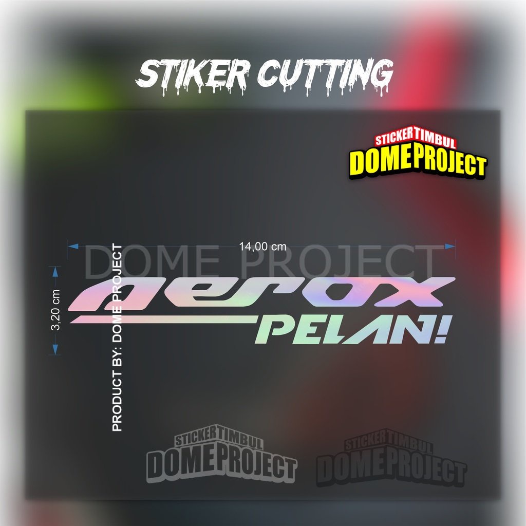 STIKER CUTTING AEROX PELAN PREMIUM GRADE 4 VARIAN WARNA