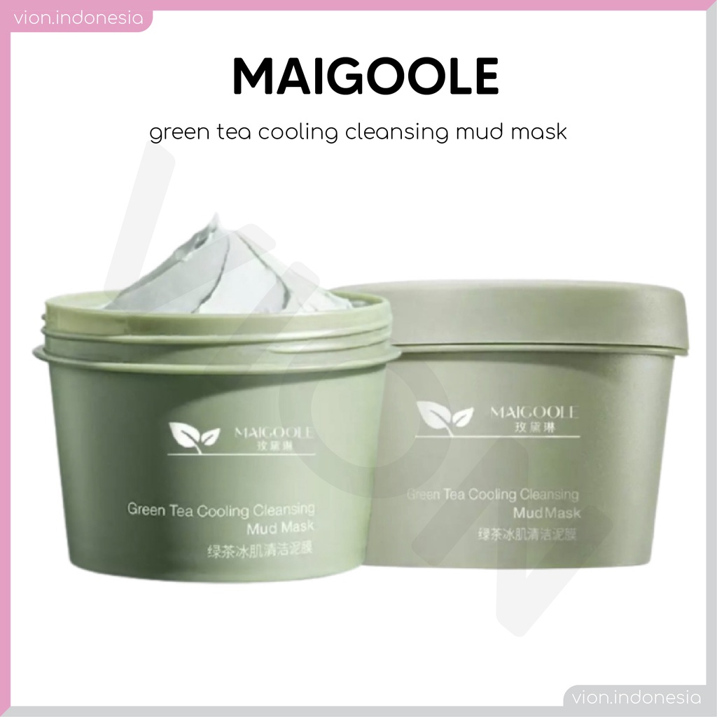 MAIGOOLE BPOM Masker Wajah Green Tea Masker Lumpur Clay Mask Mud Mask Ice Cream Mask Masker XX009