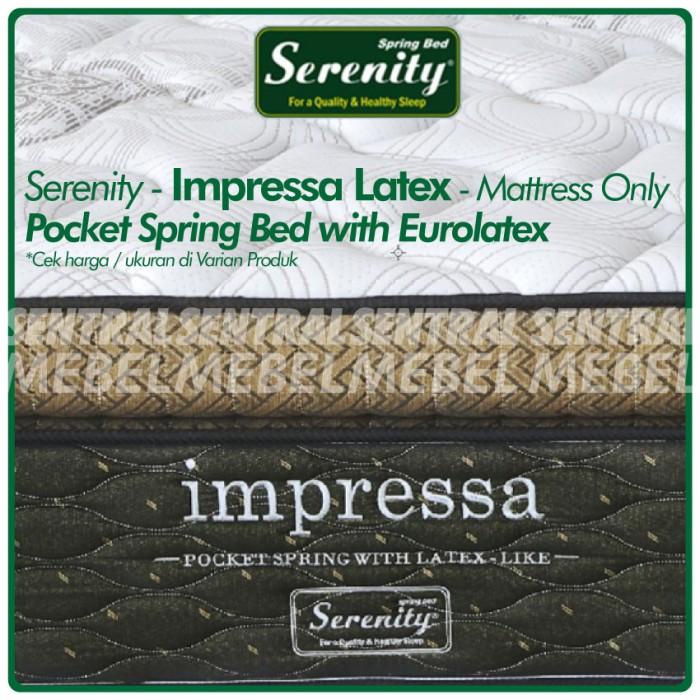 spring bed elite serenity impressa pocket latex - mattress only