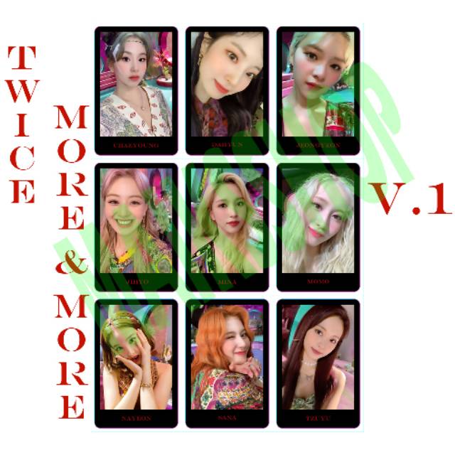 Twice More and More Photocard Kpop