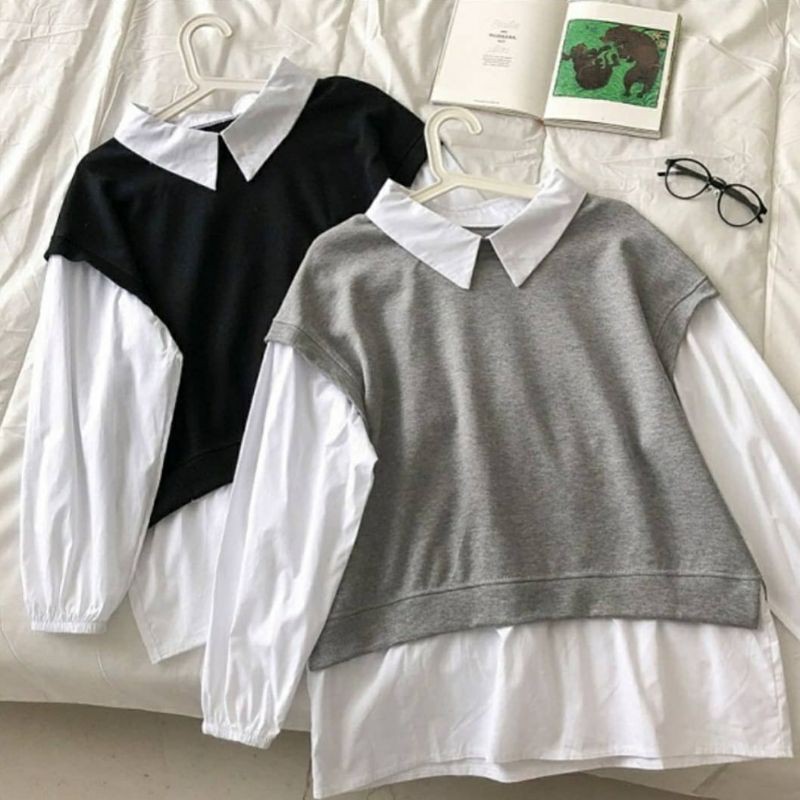 Blouse Wanita Yummi Blouse Blouse Korea Atasan Wanita Pakaian Terlaris Korean Style Shopee Indonesia