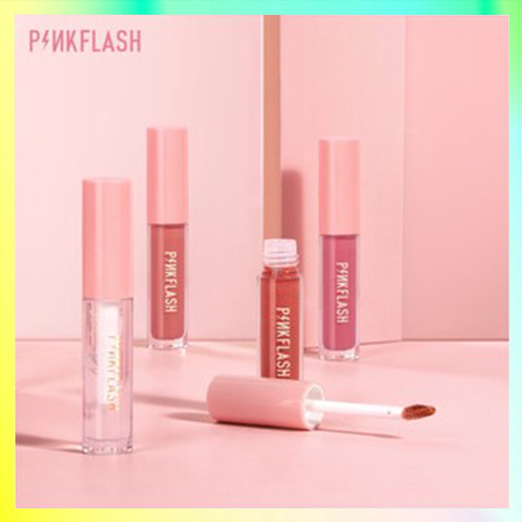 PINKFLASH LIP GLOSS Pelembab Berkilau Untuk Perawatan Bibir Montok Lipgloss