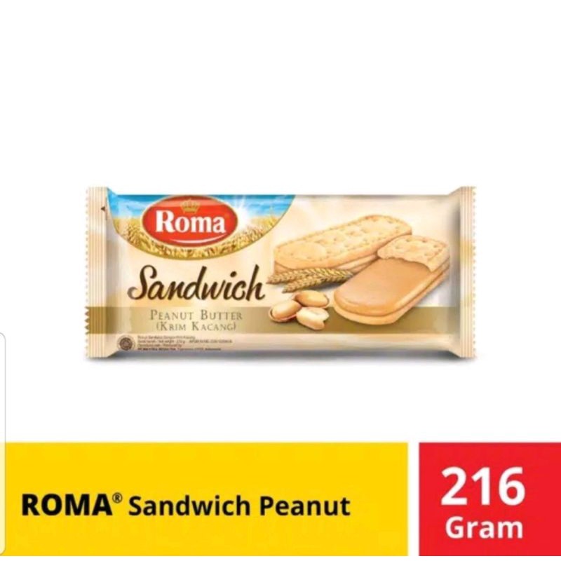 Roma Sandwich Peanut 216gr