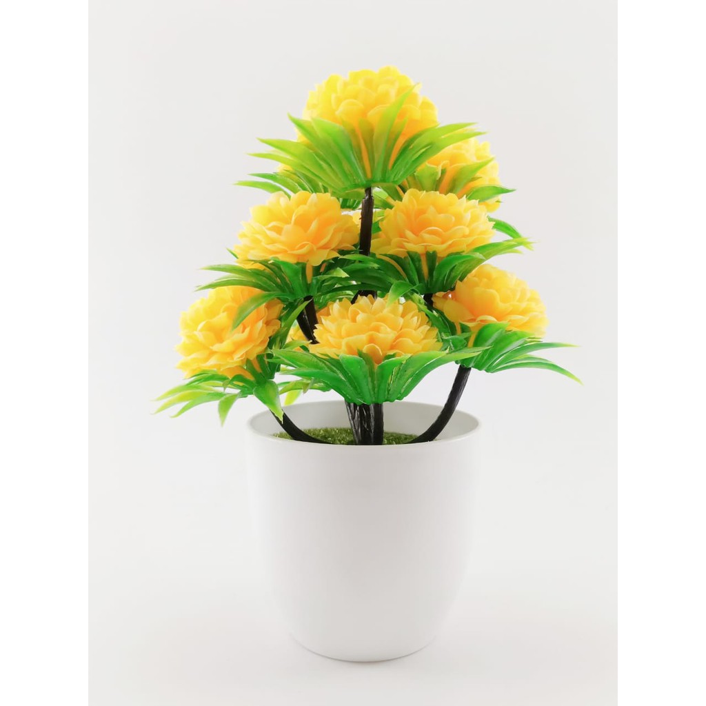 COD BUNGA PLASTIK BUNGA PAJANGAN IMITASI BUNGA ARTIFISIAL BUNGA DANDELION TANAMAN HIAS BP8841-KUNING