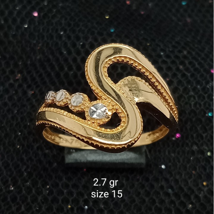 Cincin Emas 17 K - 2.7 gr Kadar 750 - 2075