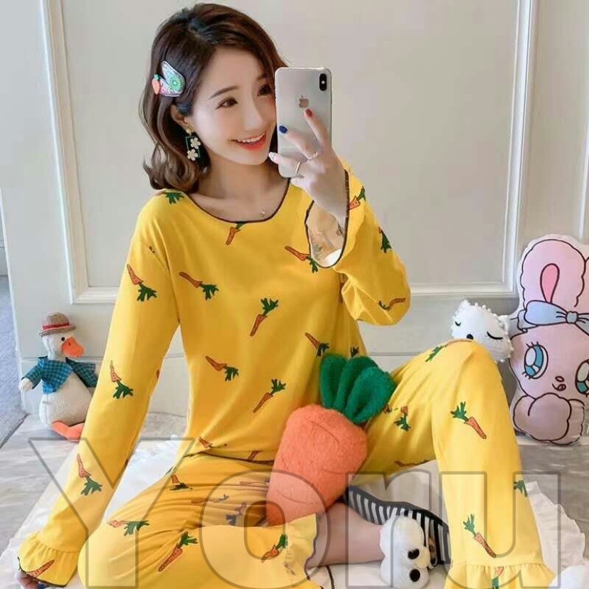 Pamelo.id PP Neci PP Trompet/Baju Tidur Wanita import/Piyama Import/Stelan Baju Tidur wanita/Korea Style/Piyama import PPN