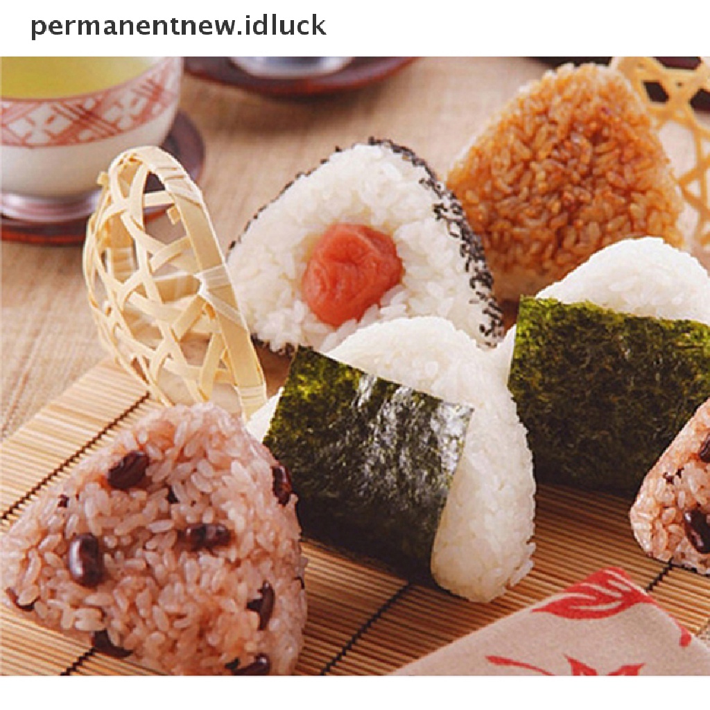 2 / 1 Set Cetakan Pembuat Bola Nasi Onigiri Sushi Bento Model Tekan