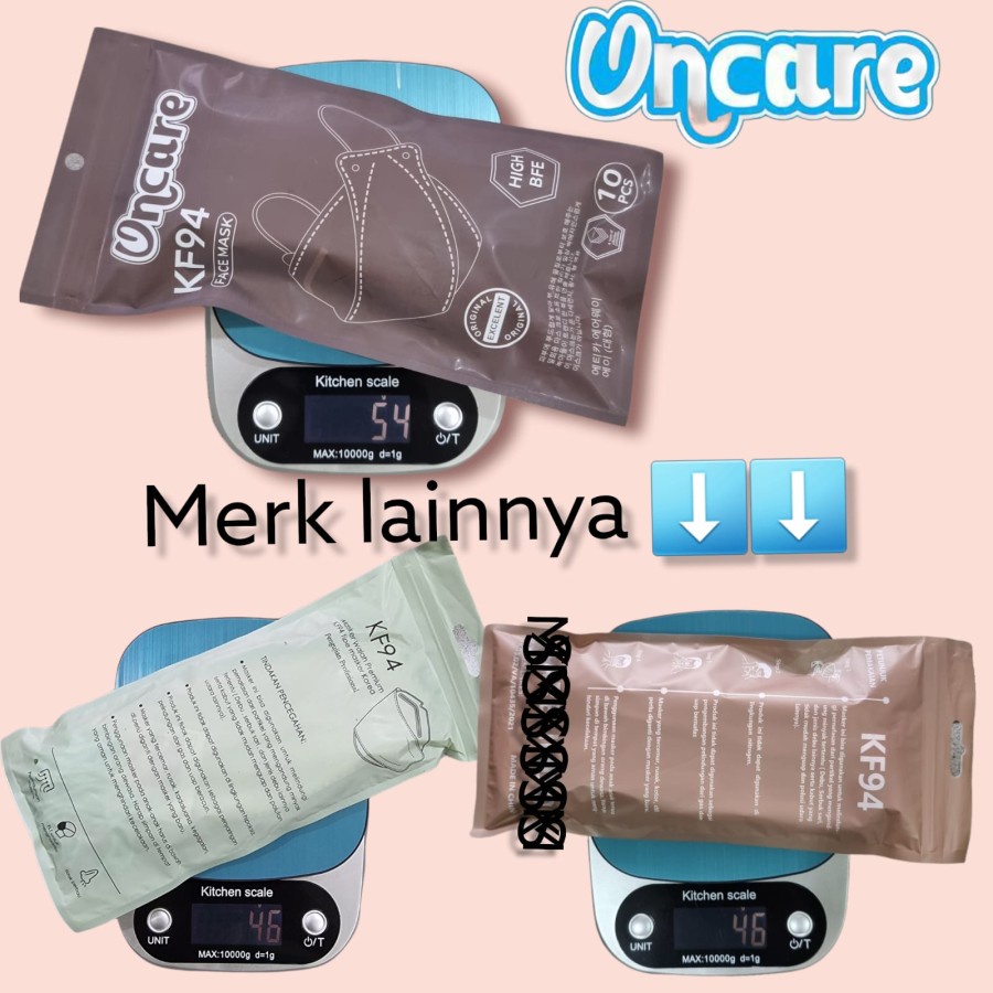 Masker KF94 Korea Warna Premium Dewasa 4 ply Oncare/Pewangi Stiker Masker