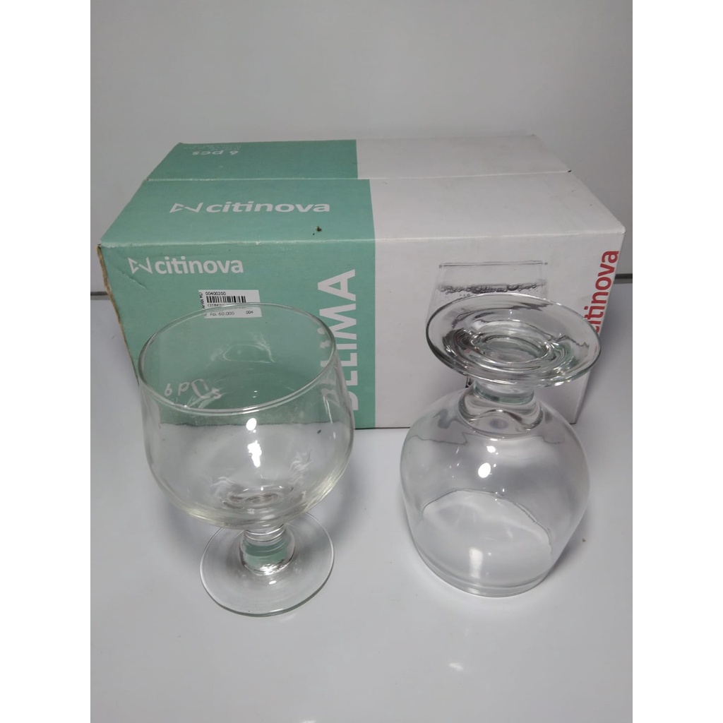 GELAS KACA CITINOVA DELIMA 340 ML / GELAS KACA SET / GELAS WINE - CITINOVA