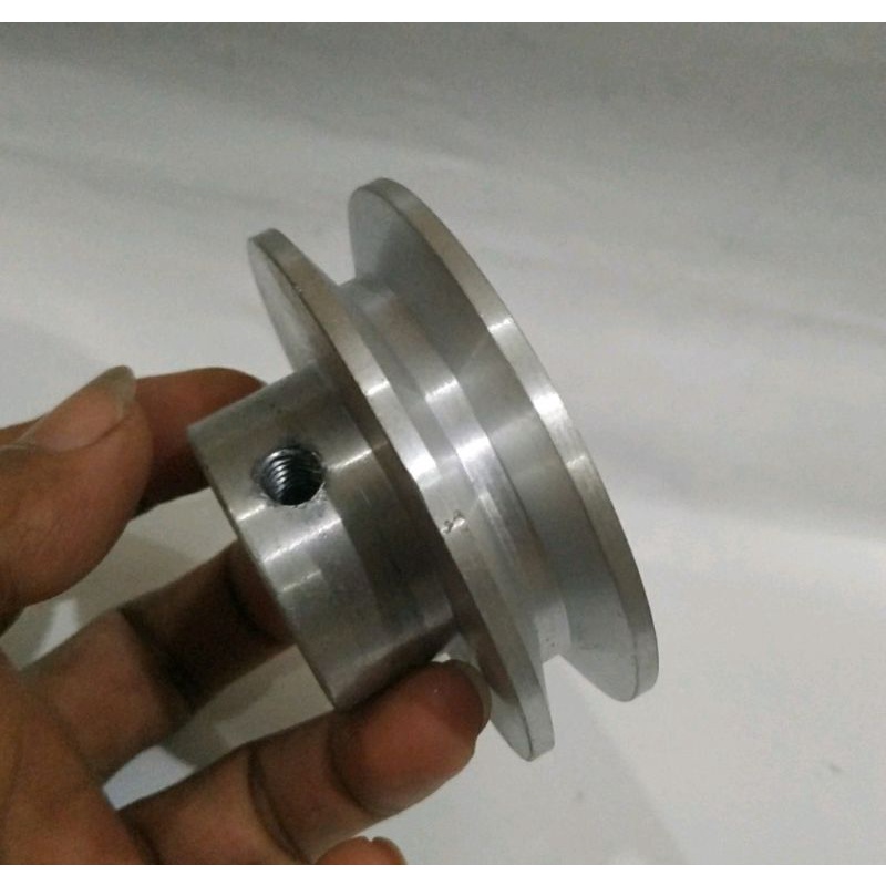 pully / pulley / puli 12mm 1 lajur untuk dinamo motor single phase moswell