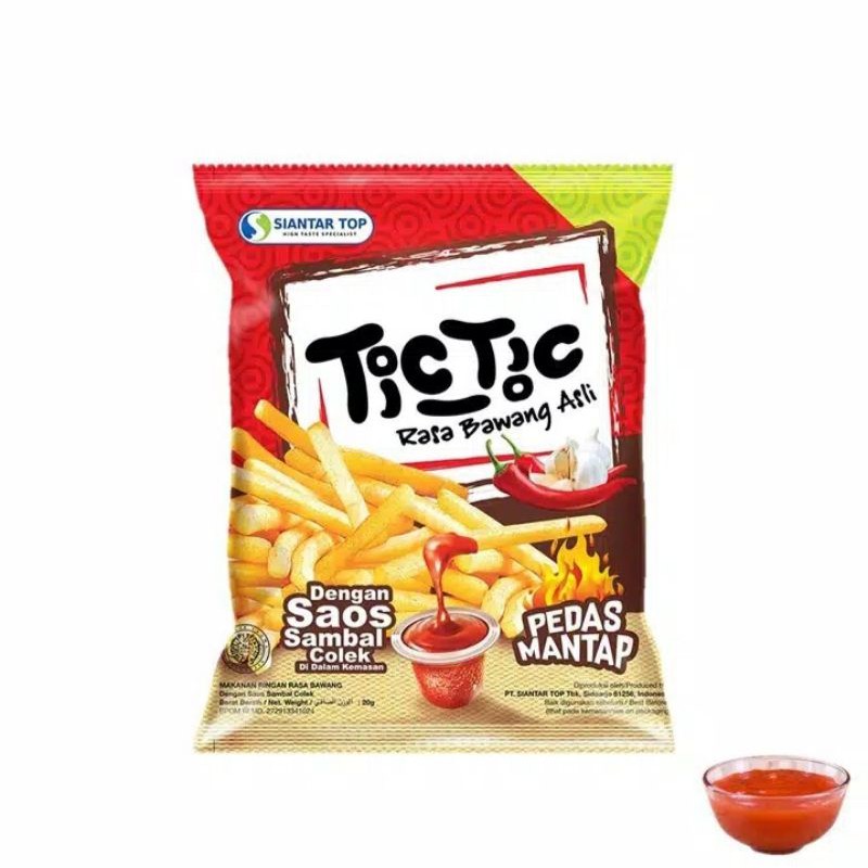 

Snack Tic Tic Rasa Bawang Asli Dengan Sambal Colek 65 gr