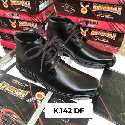 Sepatu kulit pria PDH boots polri TNI security guard PNS sepatu kerja formal tampil lebih keren