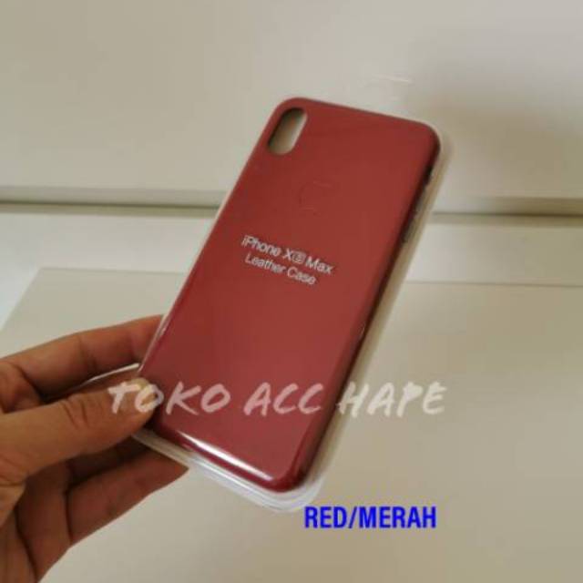 LEATHER CASE TERMURAH COVER SOFT HARD ORIGINAL IPHONE XS MAX HARDCASE KULIT