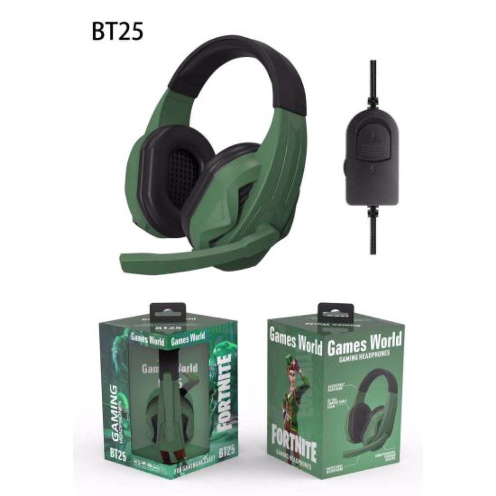 Headphone Gaming World Series MIC PC Mobile Phone Super Bass Aksesoris Handphone HP OCEANMART OCEAN MART Murah Grosir