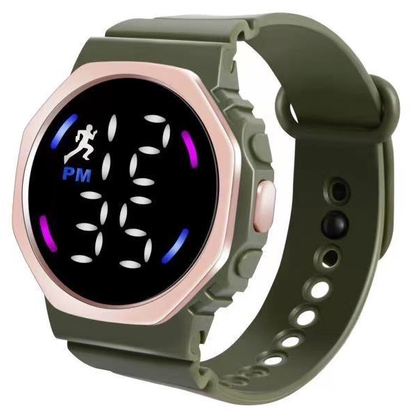 [BAJ] Jam Tangan LED CASE ROSE Digital Pria Wanita Rubber Electronic Fashion Model Smartwatch Couple Anak Remaja Import Premium RM004